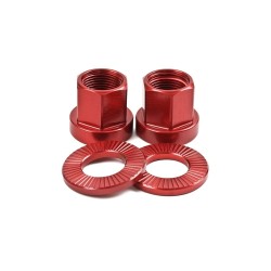PAIRE D'ECROUS ALU SHADOW 10 MM ROUGE